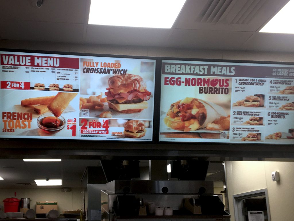 digital menus