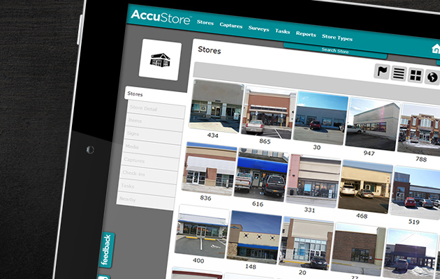 AccuStore portal screen