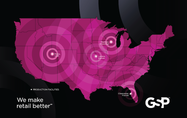 GSP production facilities map
