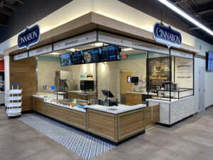 Cinnabon branded signage