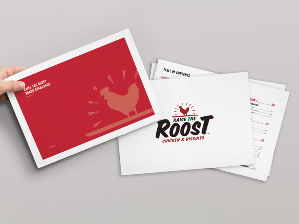 Roost branded menus