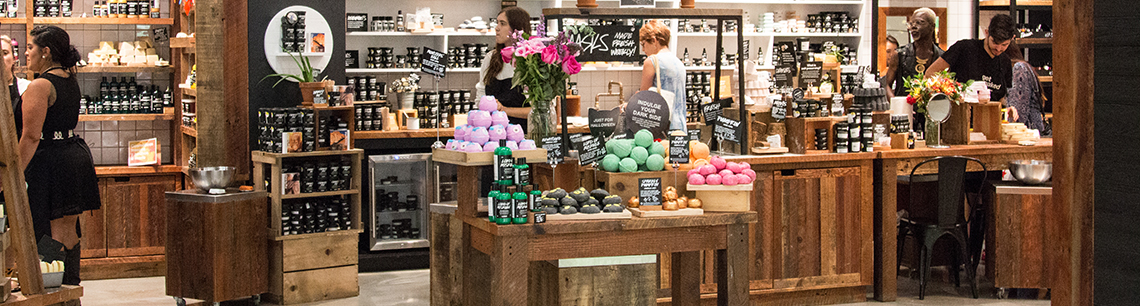 Lush Cosmetics store interior