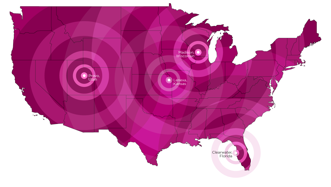 GSP production facility map with transparent background