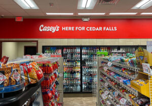 Casey's store interior rebrand