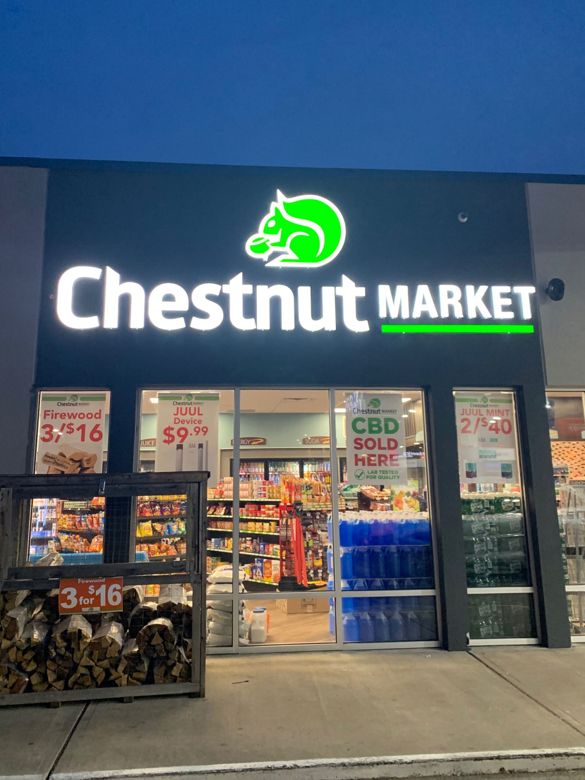 Chestnut Market store exterior rebrand