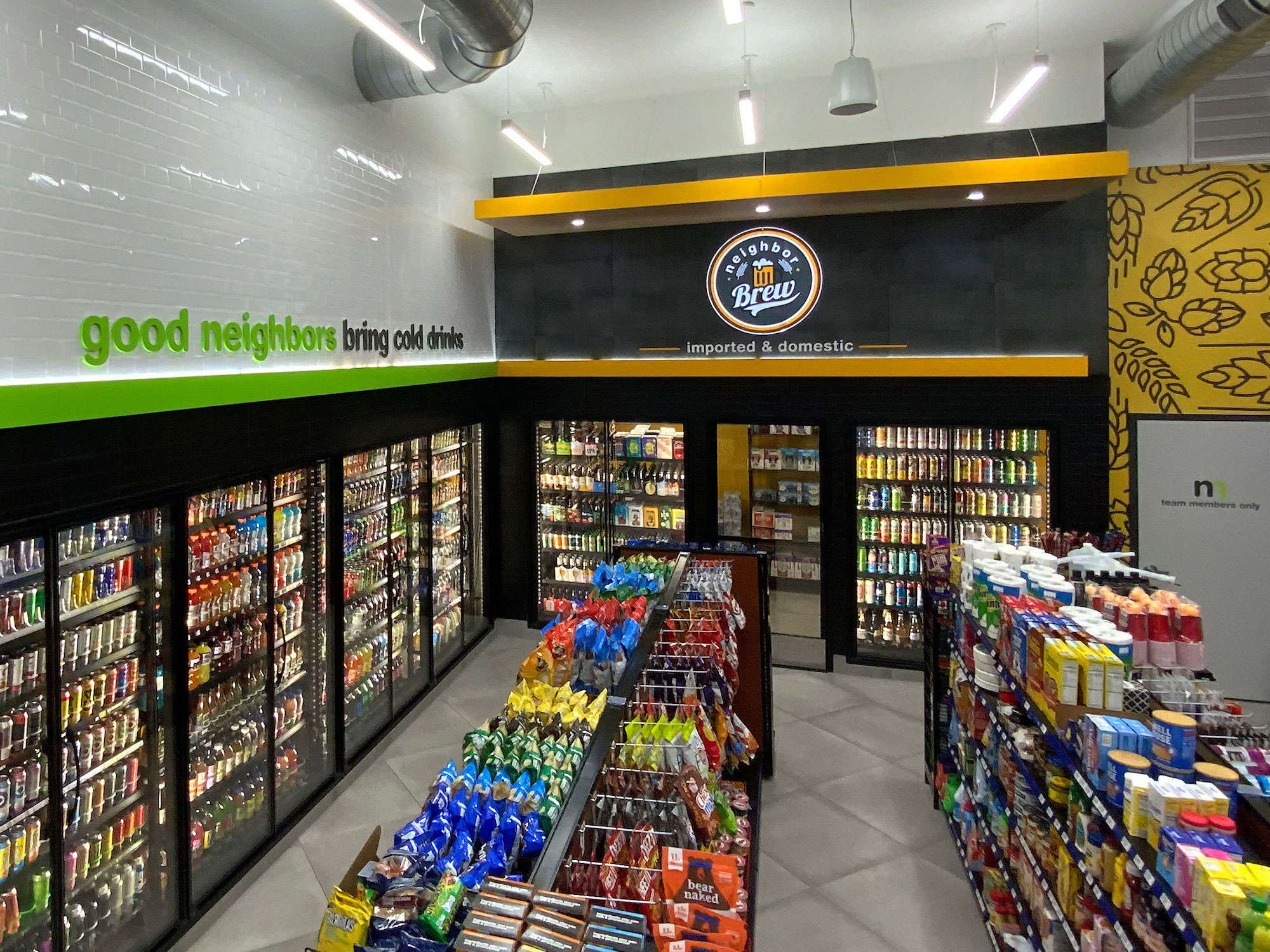 neighborMART store interior rebrand