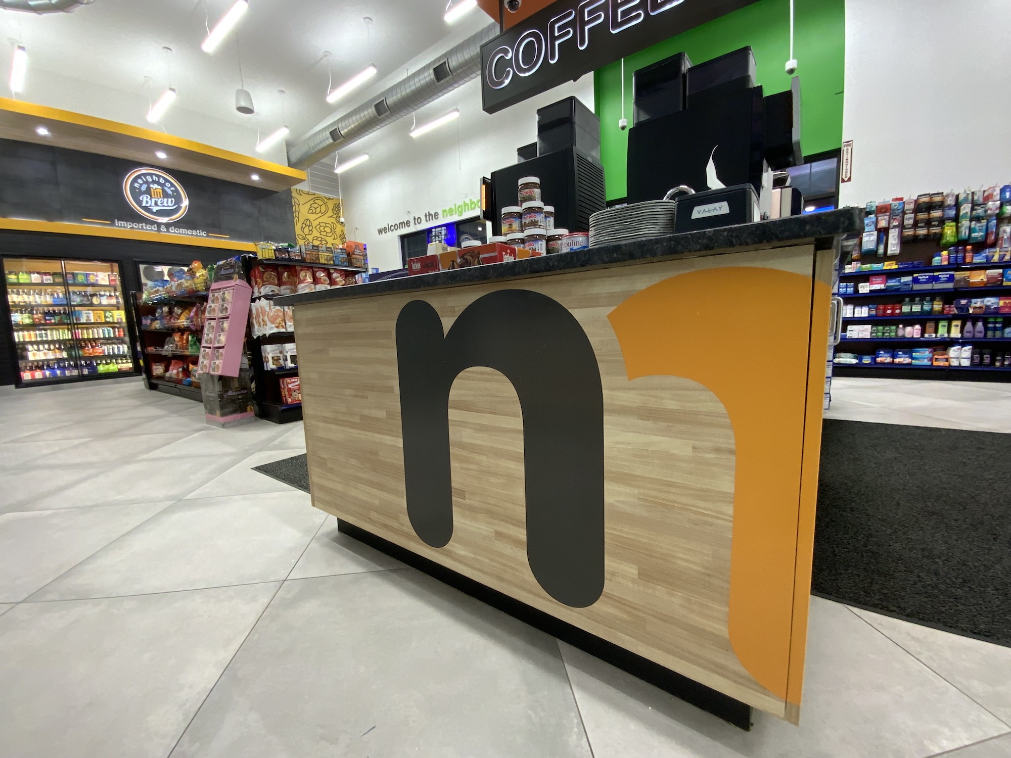 neighborMART store interior rebrand