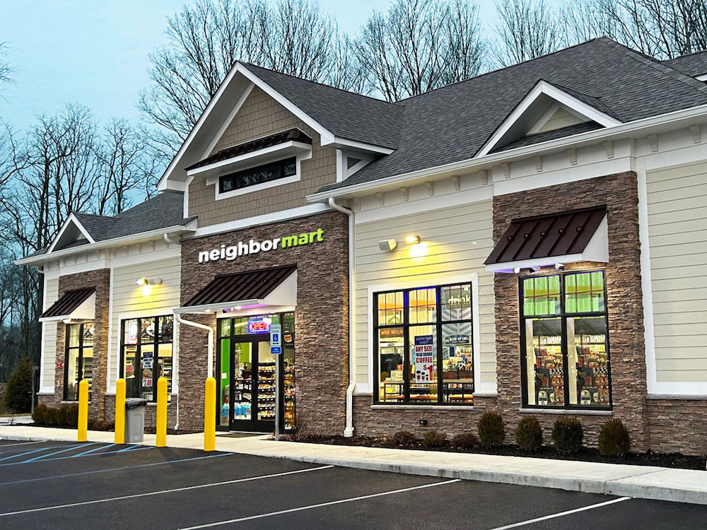 neighborMART store exterior rebrand