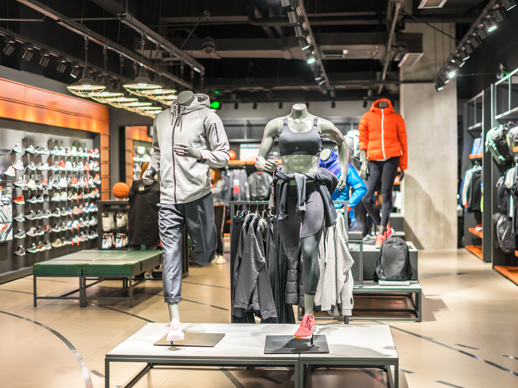 sports retailer store interior