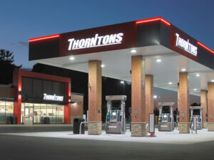 Thorntons forecourt and storefront