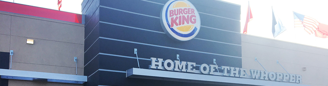 Burger King exterior sign