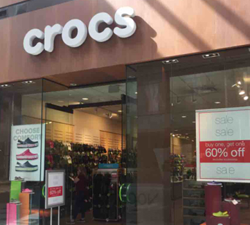 Crocs storefront