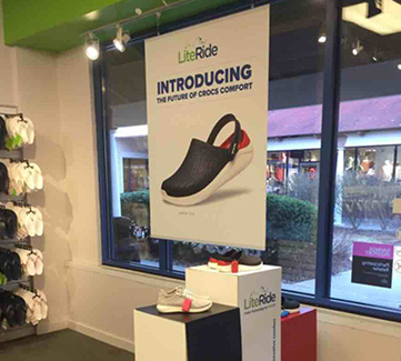 Crocs store interior