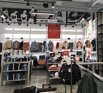 GUESS Factory store interior