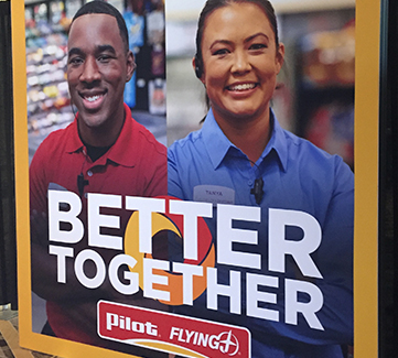 Pilot Flying J GM conference signage