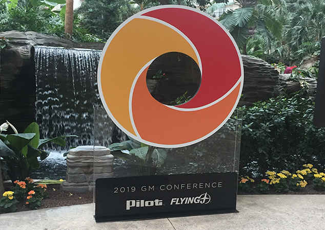 Pilot Flying J GM conference signage