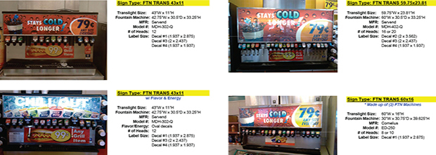 Circle K fountain soda specifications