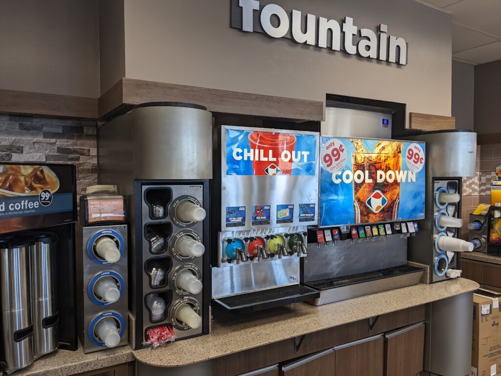 Quik Stop fountain soda rebrand