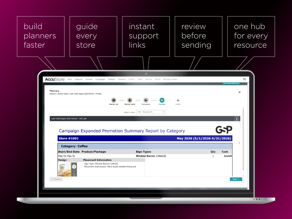 AccuStore Introduces Enhanced Store Planner Tools with Smarter Communications, Interactive Documents and an Improved User Experience