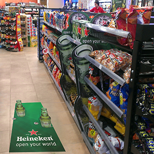 Heineken Beer Displays
