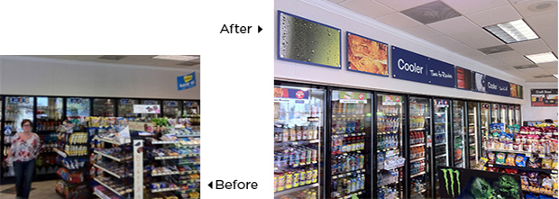 Store rebrand - providing a cohesive food service presentation