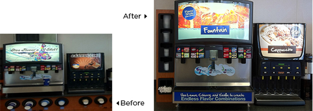 Store rebrand - providing a cohesive food service presentation